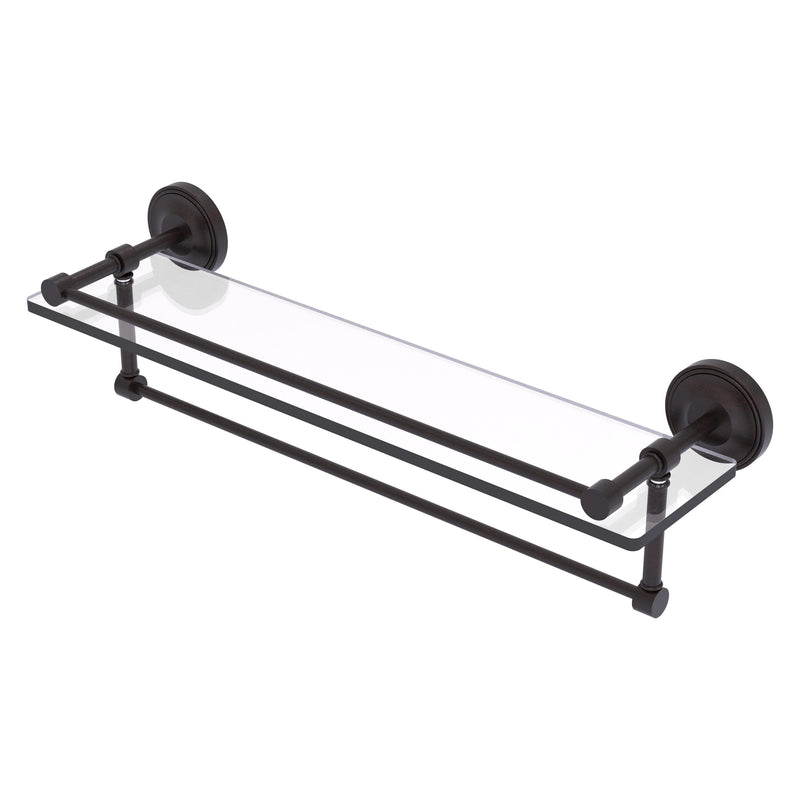 Prestige Regal Collection Gallery Rail Glass Shelf with Towel Bar