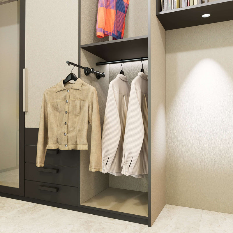 Retractable Closet Valet Rod - Perfect for Steaming & Temporary Hanging