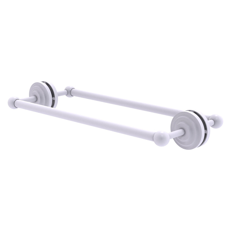 Que New Collection Back to Back Shower Door Towel Bar