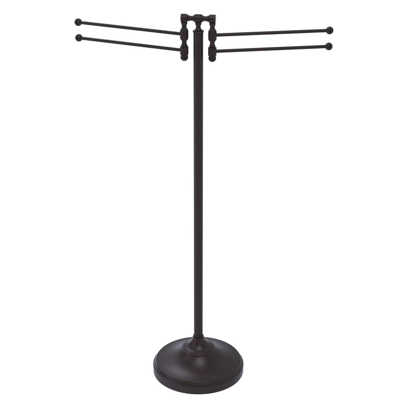 Towel Stand with 4 Pivoting Swing Arms