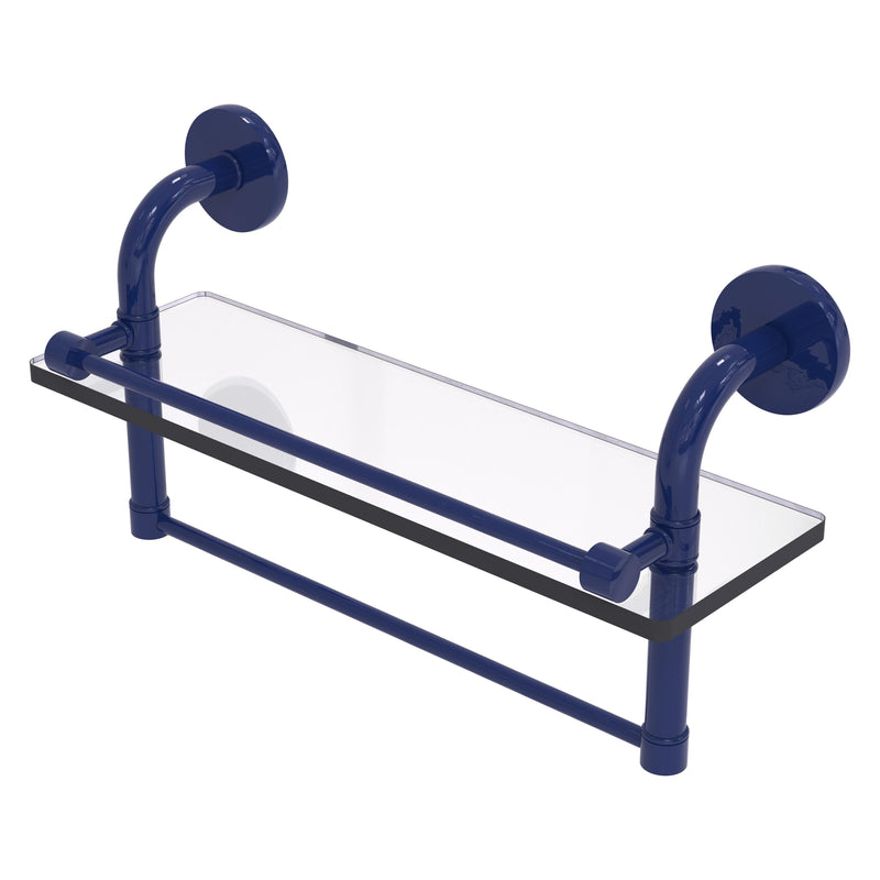 Remi Collection Gallery Glass Shelf with Towel Bar