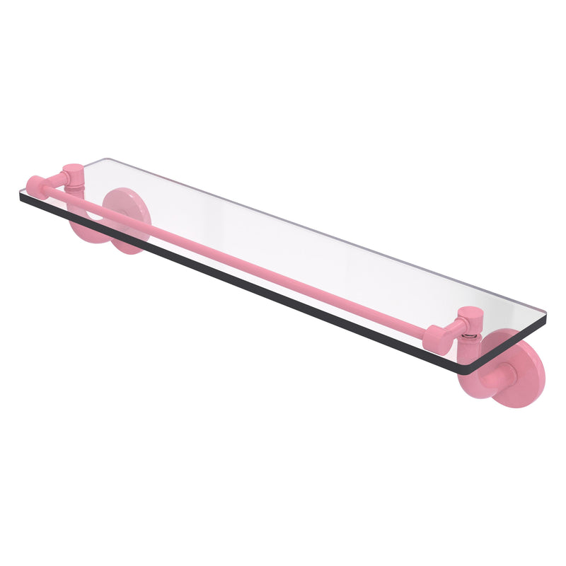 Remi Collection Glass Vanity Shelf with Gallery Rail
