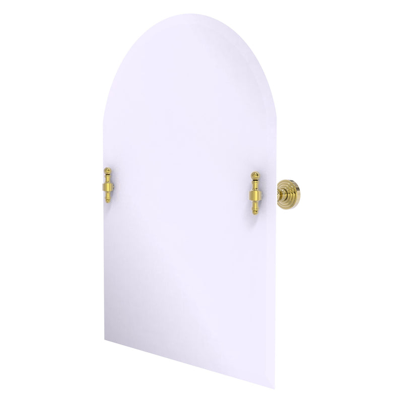 Frameless Arched Top Tilt Mirror with Beveled Edge