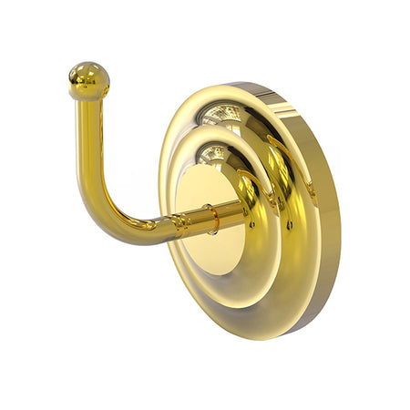 Brunel Knurled Robe Hook Satin Brass PVD - Broughtons Lighting