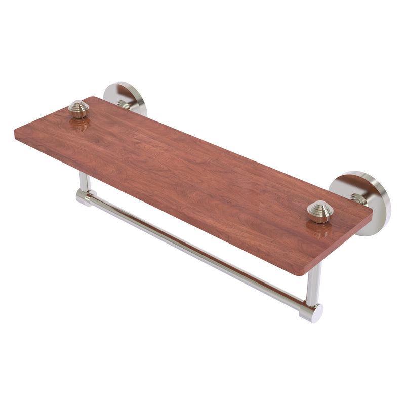 South Beach Collection Solid IPE Ironwood Shelf with Integrated Towel Bar