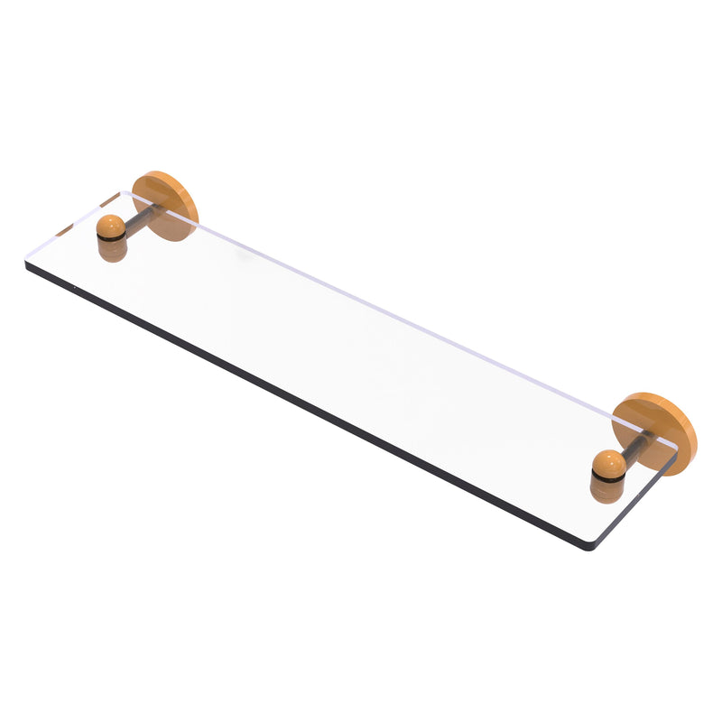 Tango Collection Glass Vanity Shelf with Beveled Edges