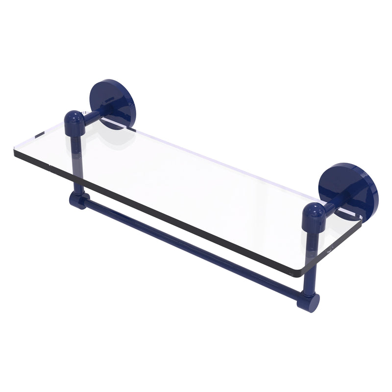 Tango Collection Glass Vanity Shelf  with Integrated Towel Bar