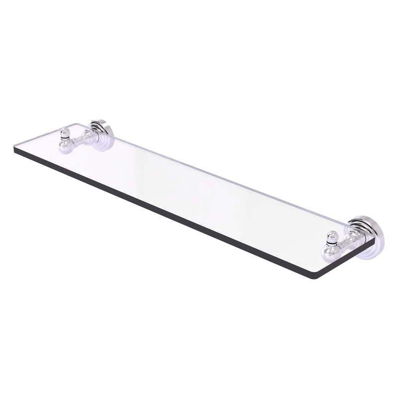 Waverly Place Collection Glass Vanity Shelf with Beveled Edges