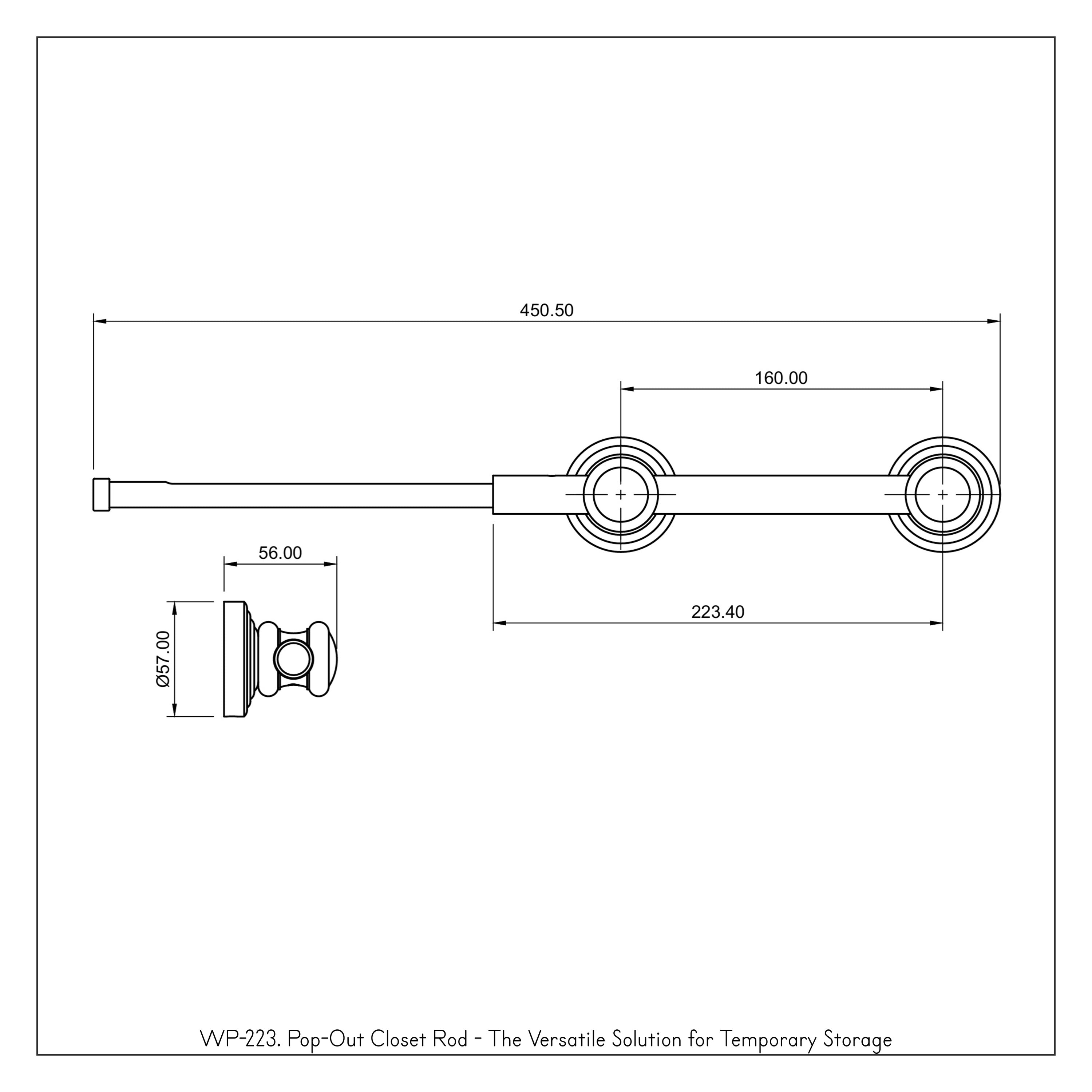 Pop-Out Closet Rod - The Versatile Solution for Temporary Storage