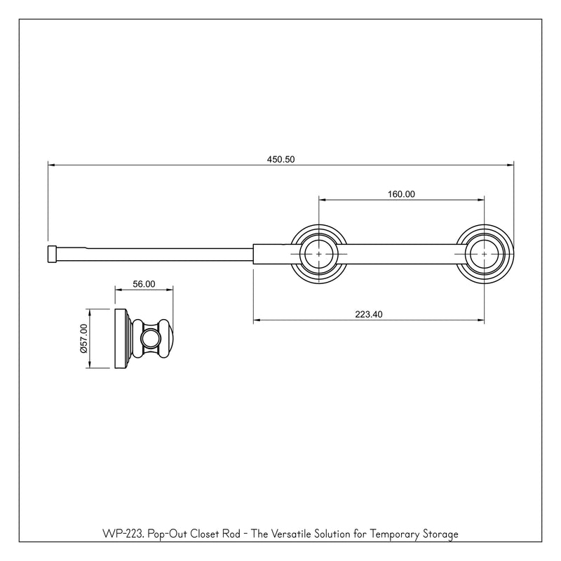 Pop-Out Closet Rod - The Versatile Solution for Temporary Storage