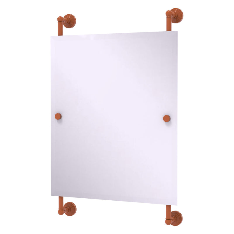Waverly Place Collection Rectangular Frameless Rail Mounted Mirror