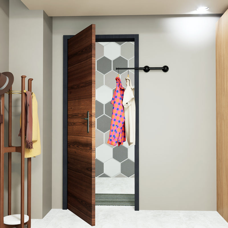 Pop-Out Closet Rod - The Versatile Solution for Temporary Storage