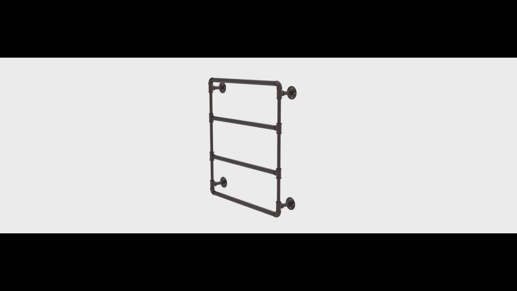 Allied Brass Pipeline 30 Inch Towel Bar - Industrial Pink Powder Coated Bathroom Accessory