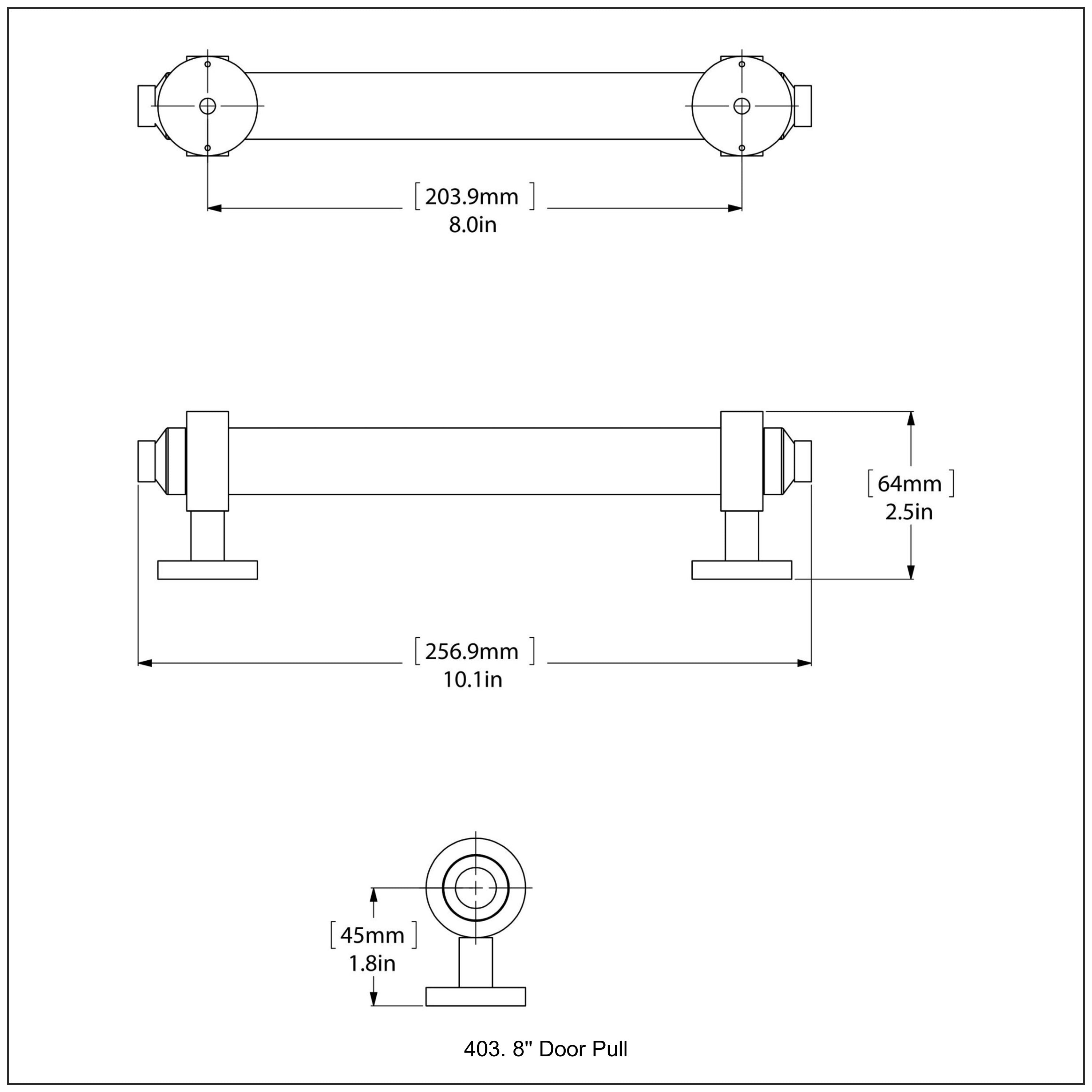 8 Inch Door Pull