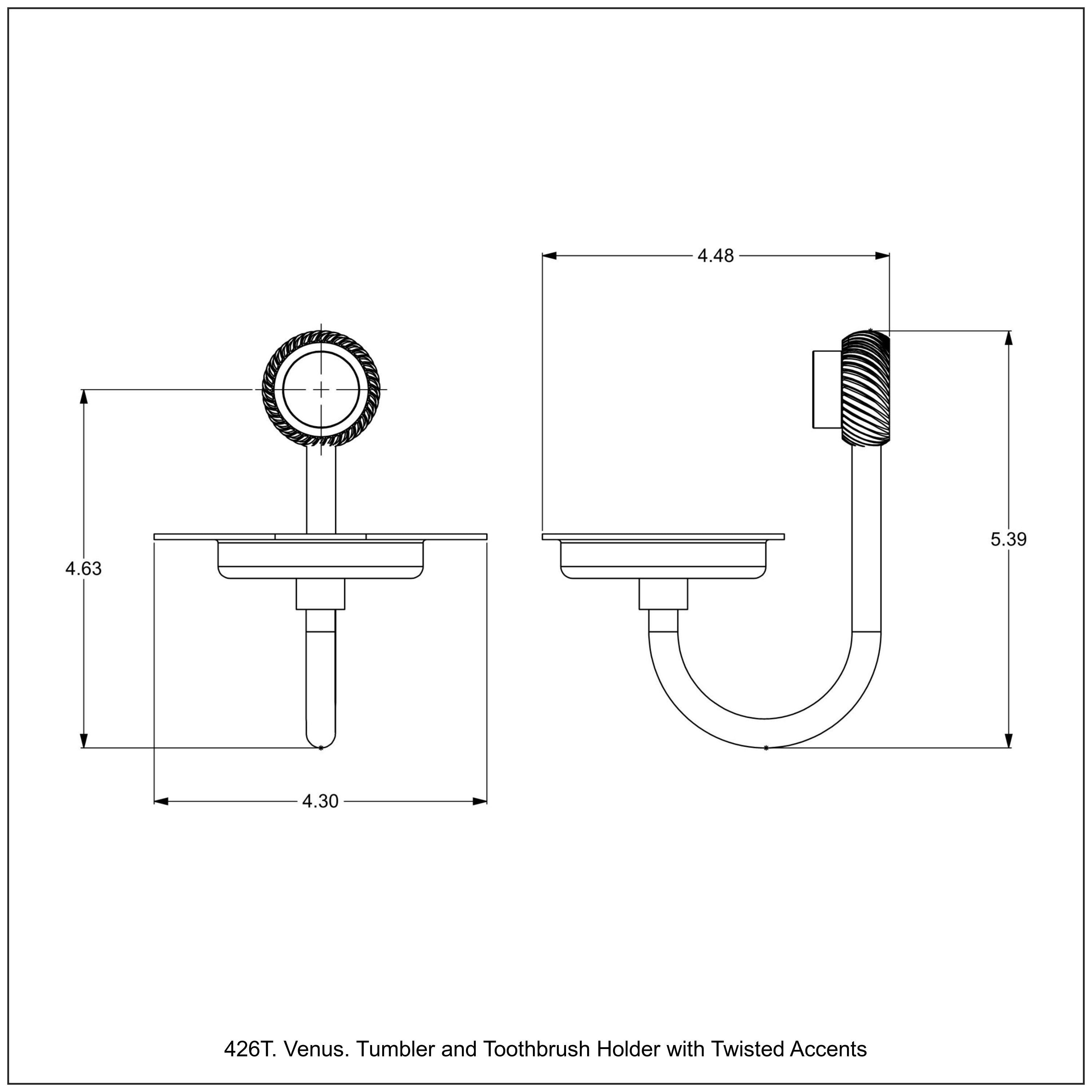 Venus Collection Tumbler and Toothbrush Holder