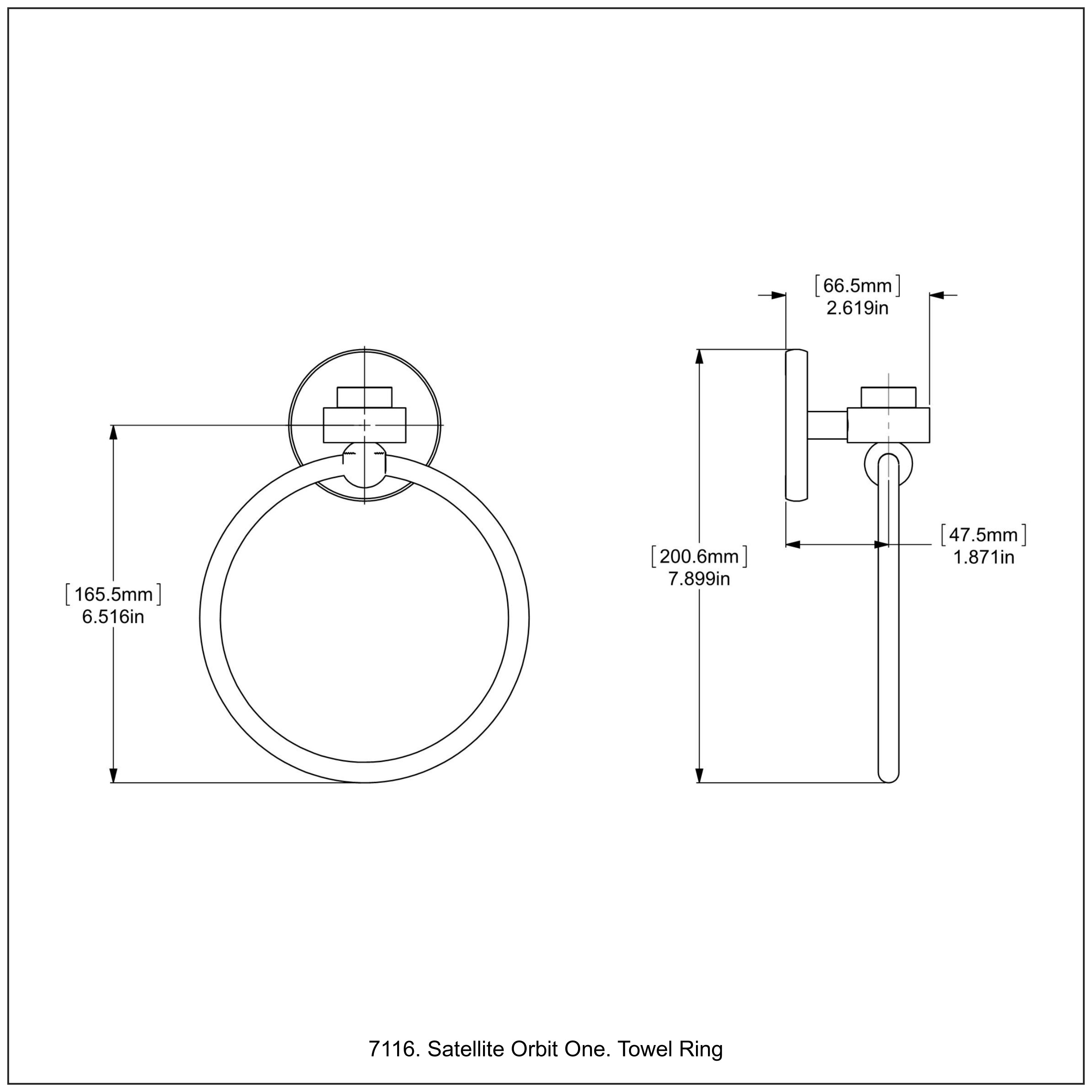 Satellite Orbit One Towel Ring