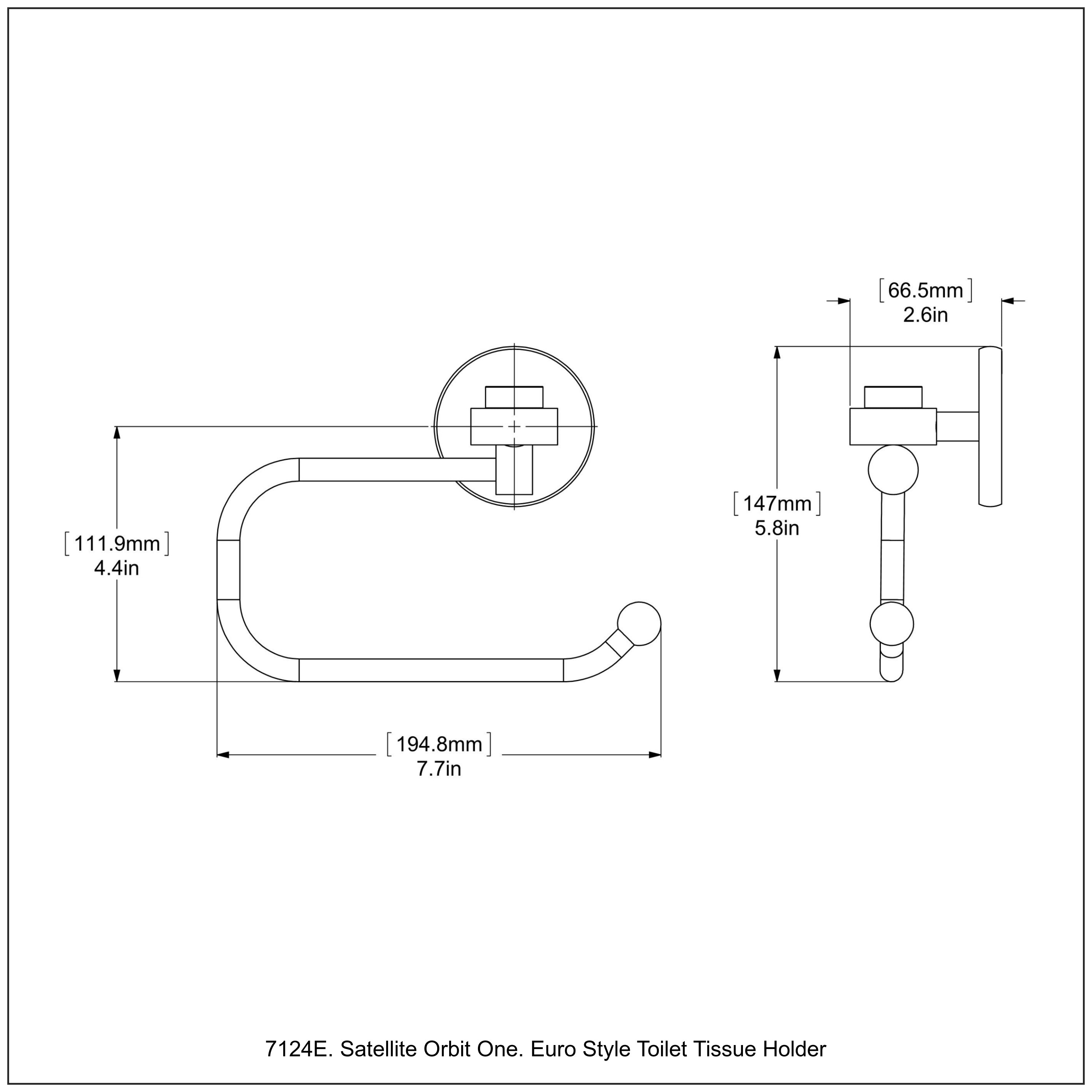 Satellite Orbit One Collection Euro Style Toilet Tissue Holder