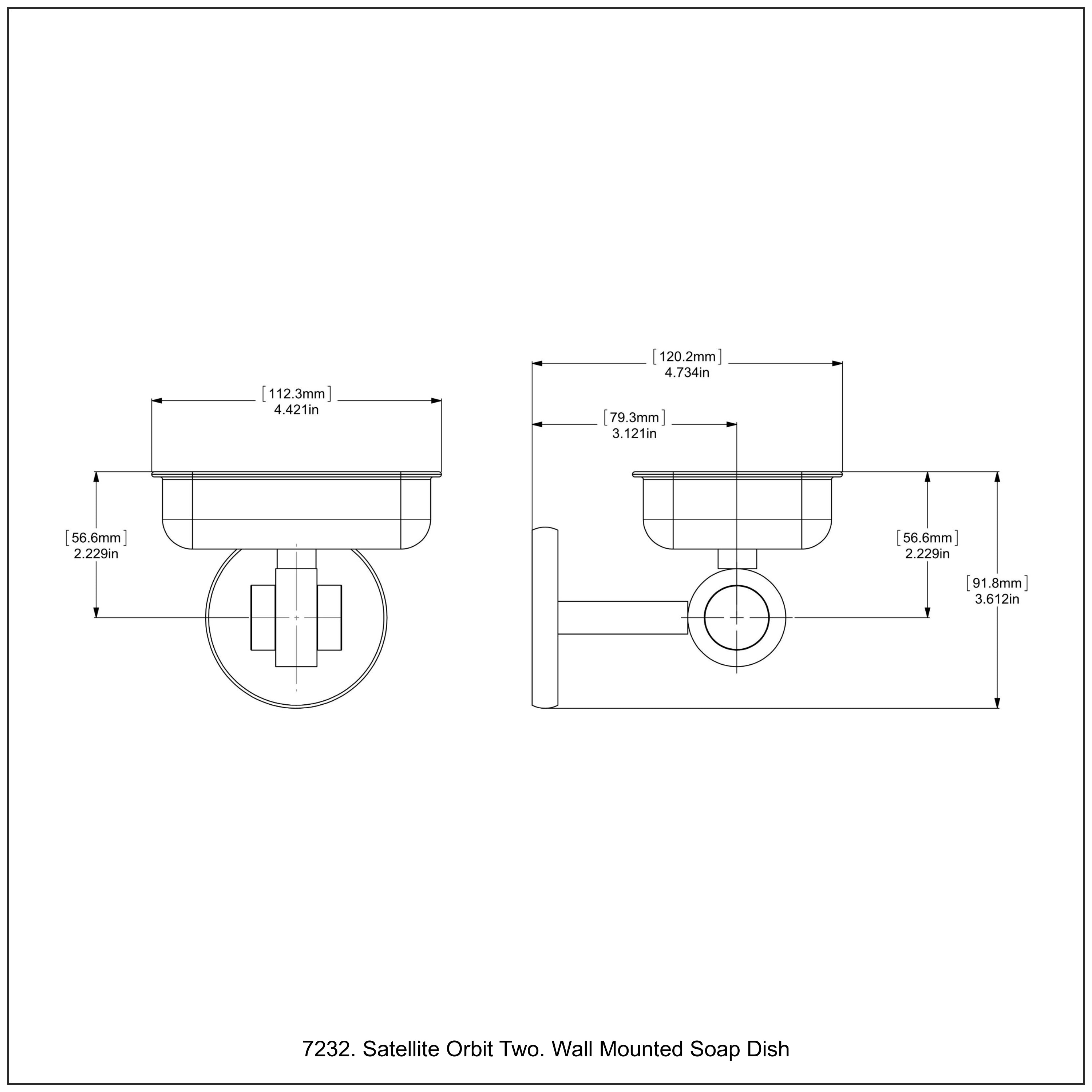 Satellite orbit Two Collection Wall Mounted Soap Dish