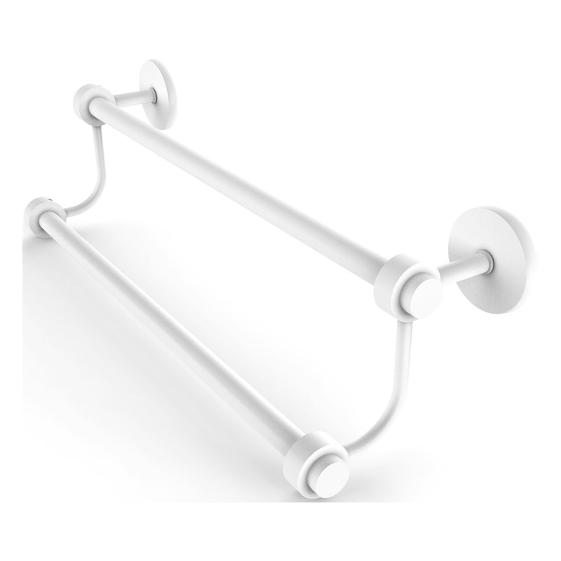 Satellite Orbit Two Collection Double Towel Bar with Smooth Accents