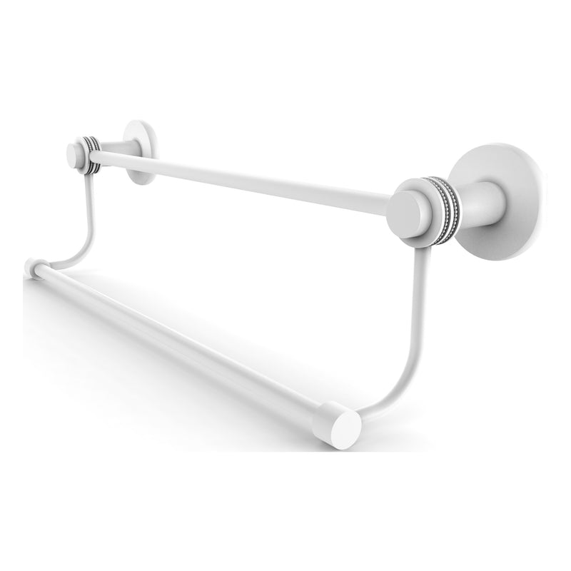 Mercury Collection Double Towel Bar with Dotted Accents