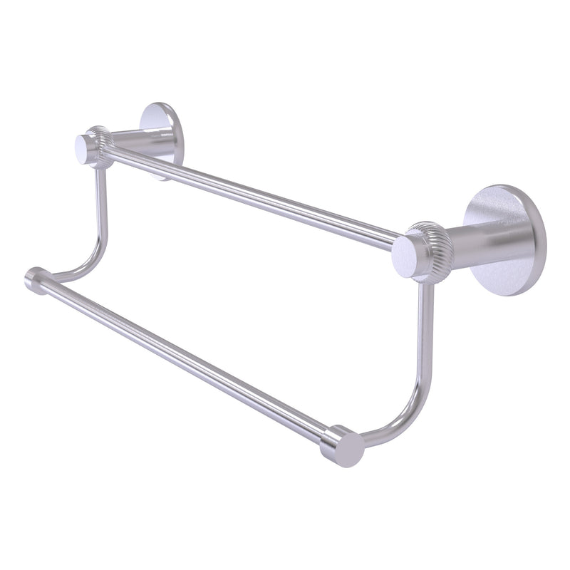 Mercury Collection Double Towel Bar with Twisted Accents