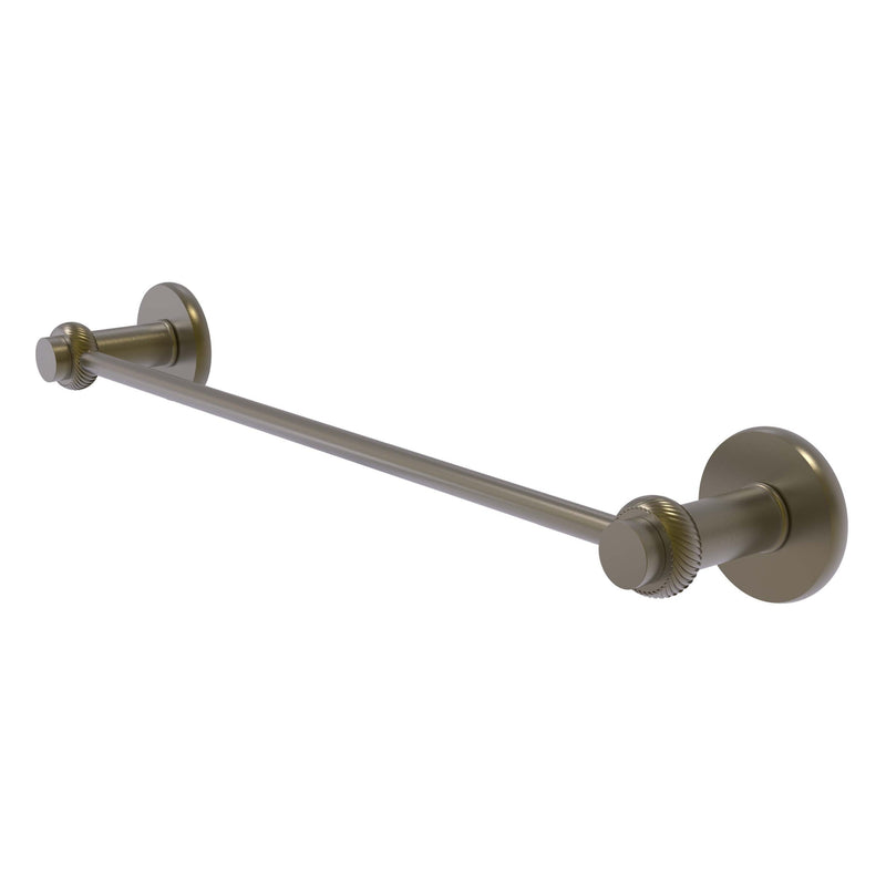 Mercury Collection Towel Bar with Twisted Accents
