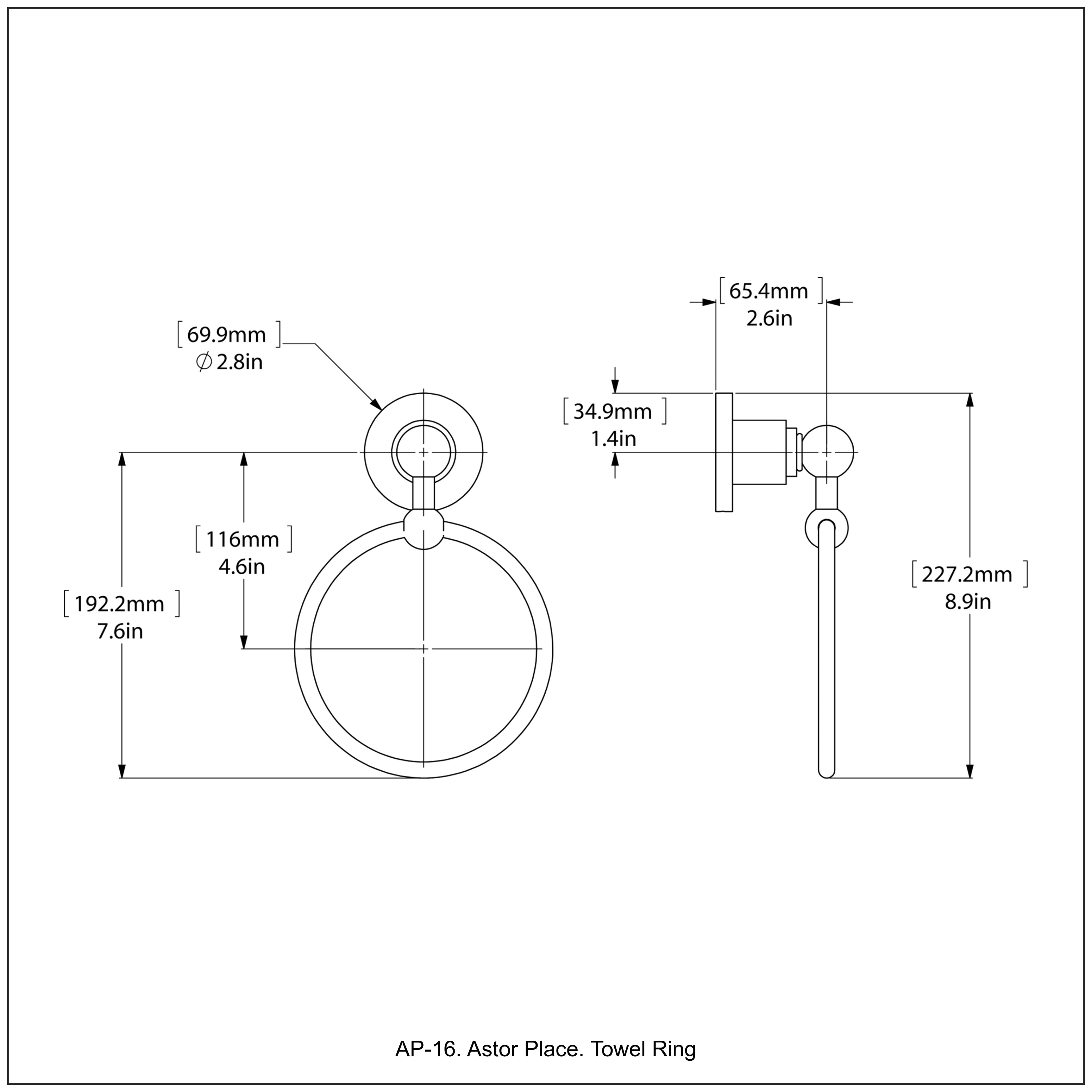 Astor Place Towel Ring