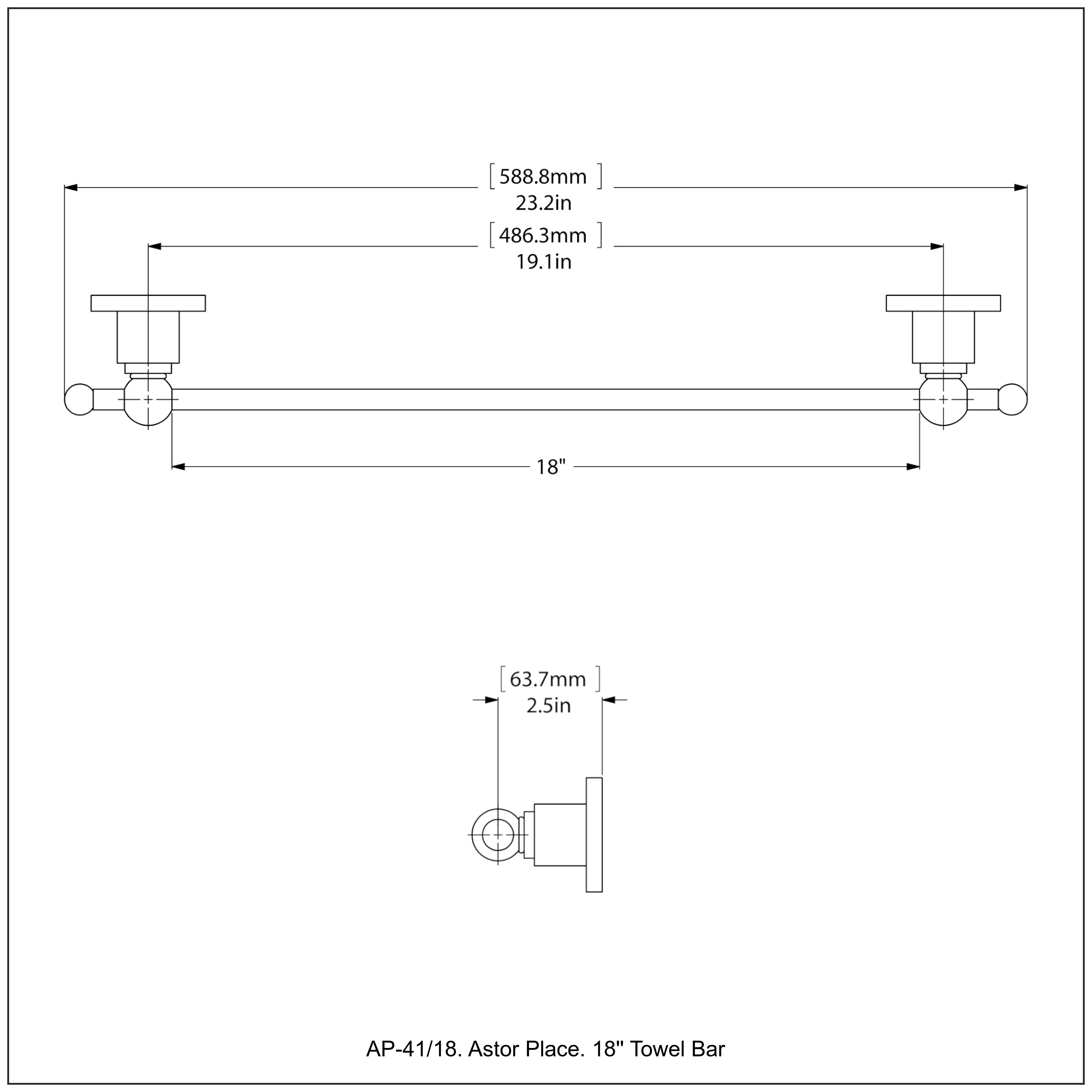 Astor Place Collection Towel Bar