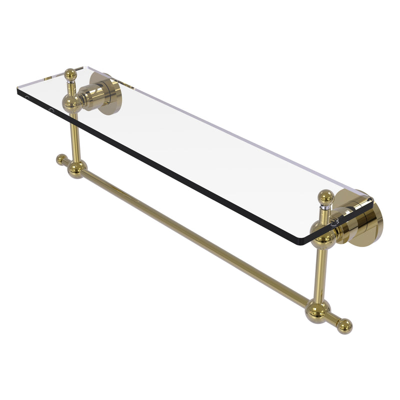 Astor Place Vanity Glass Shelf  with Integrated Towel Bar