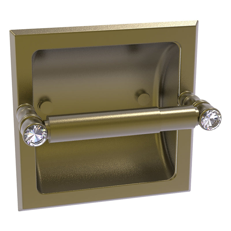 Luxury Toilet Roll Holder Hand Encrusted With Preciosa Clear 