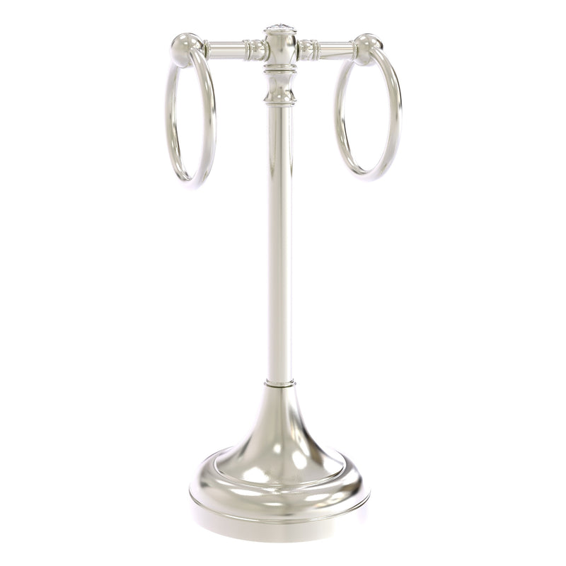 Carolina Crystal Collection 2 Ring Guest Towel Stand