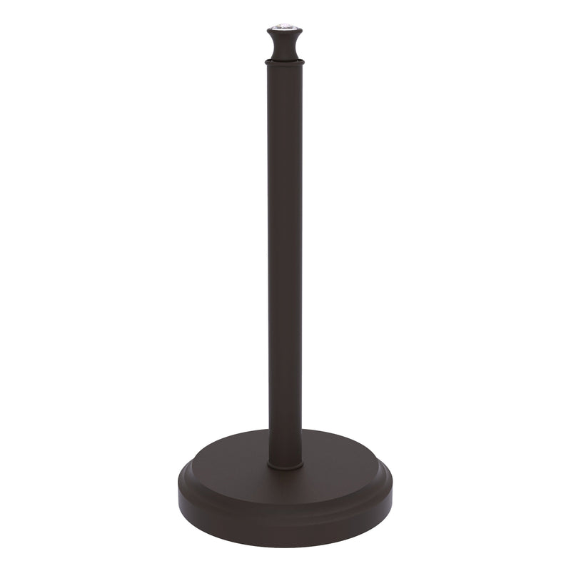 Allied Brass Carolina Crystal Collection Under Cabinet Paper Towel Holder - Oil Rubbed Bronze