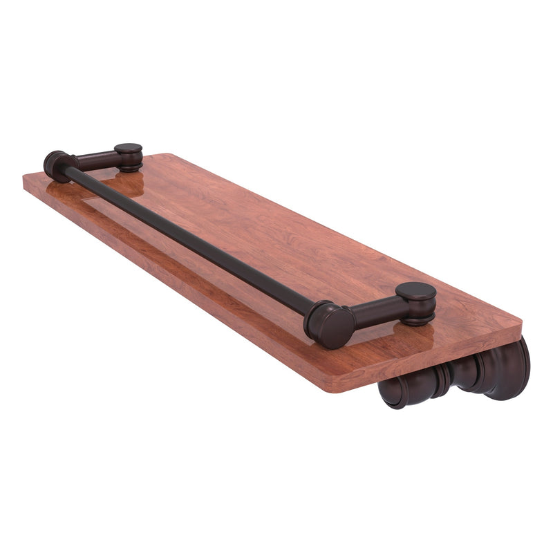 Carolina Collection Wood Shelf with Gallery Rail