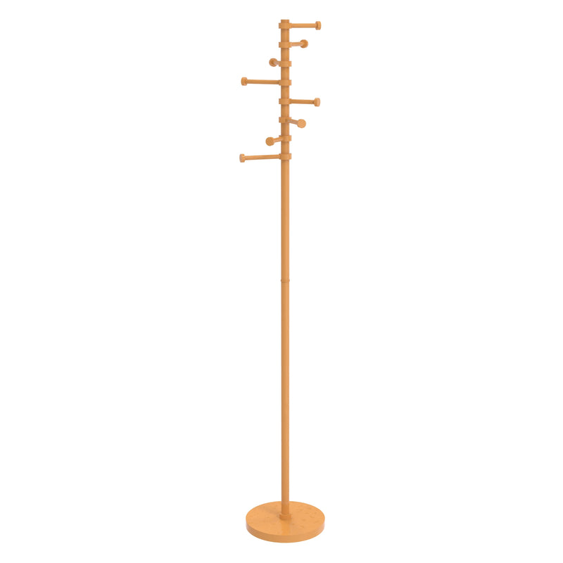 Freestanding Coat Rack with Eight Pivoting Pegs