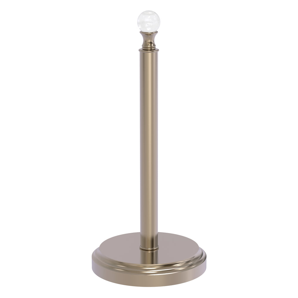 Brass and acrylic paper towel stand