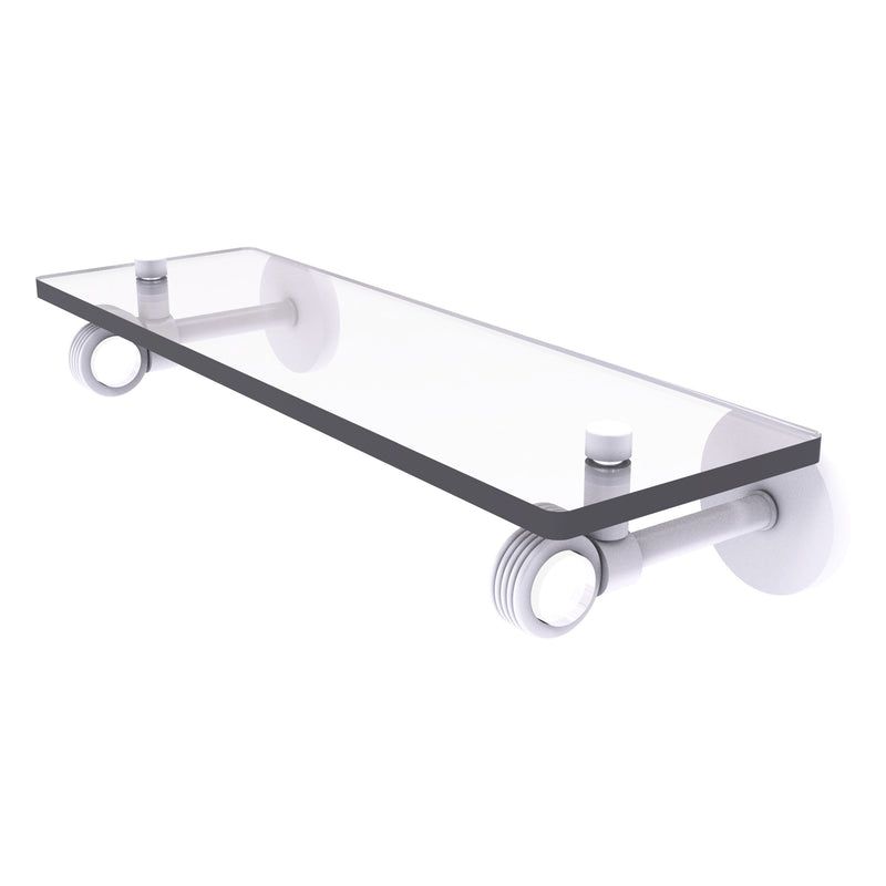 Clearview Collection Glass Shelf with Grooved Accents