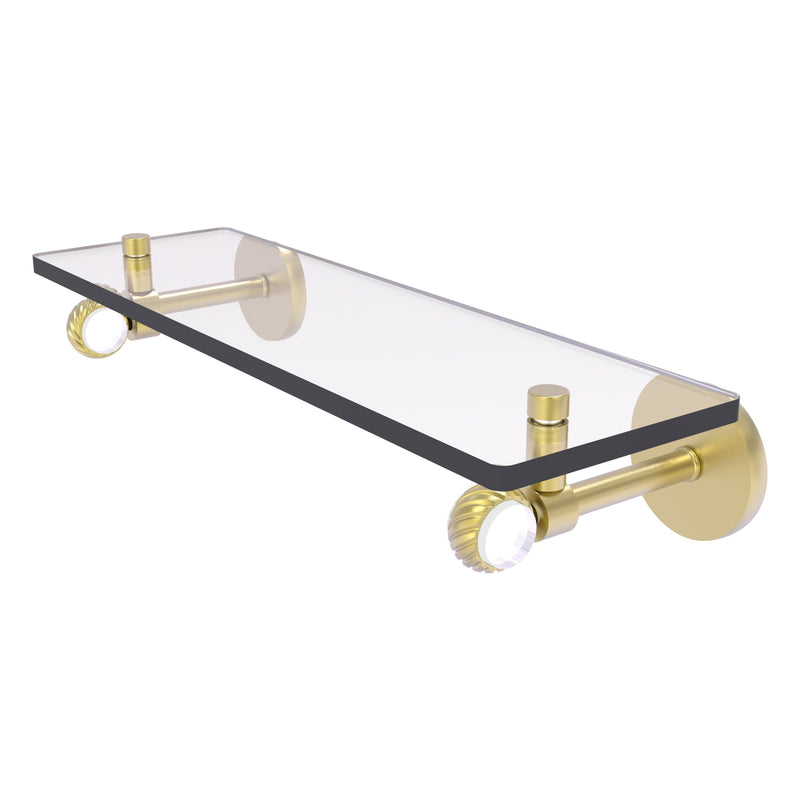 Clearview Collection Glass Shelf with Twisted Accents