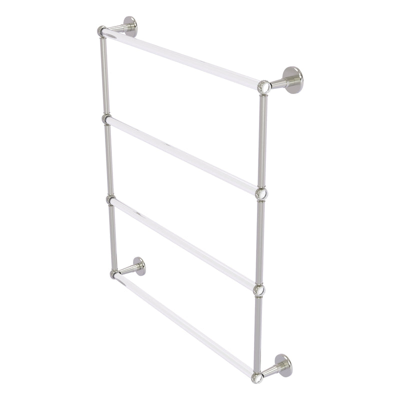 Clearview Collection 4 Tier Ladder Towel Bar with Twisted Accents