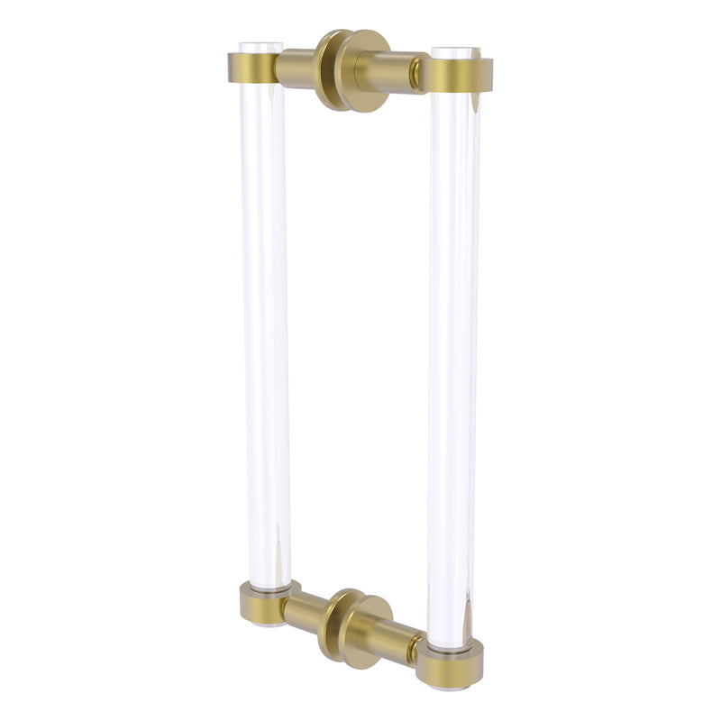 Clearview Collection Back to Back Shower Door Pull with Smooth Accents