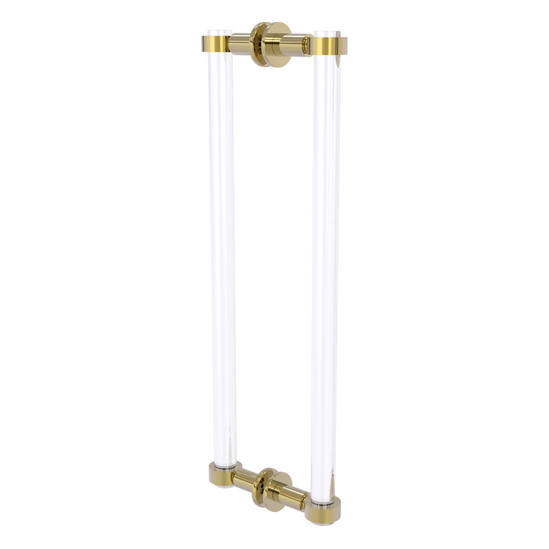 Clearview Collection Back to Back Shower Door Pull with Smooth Accents