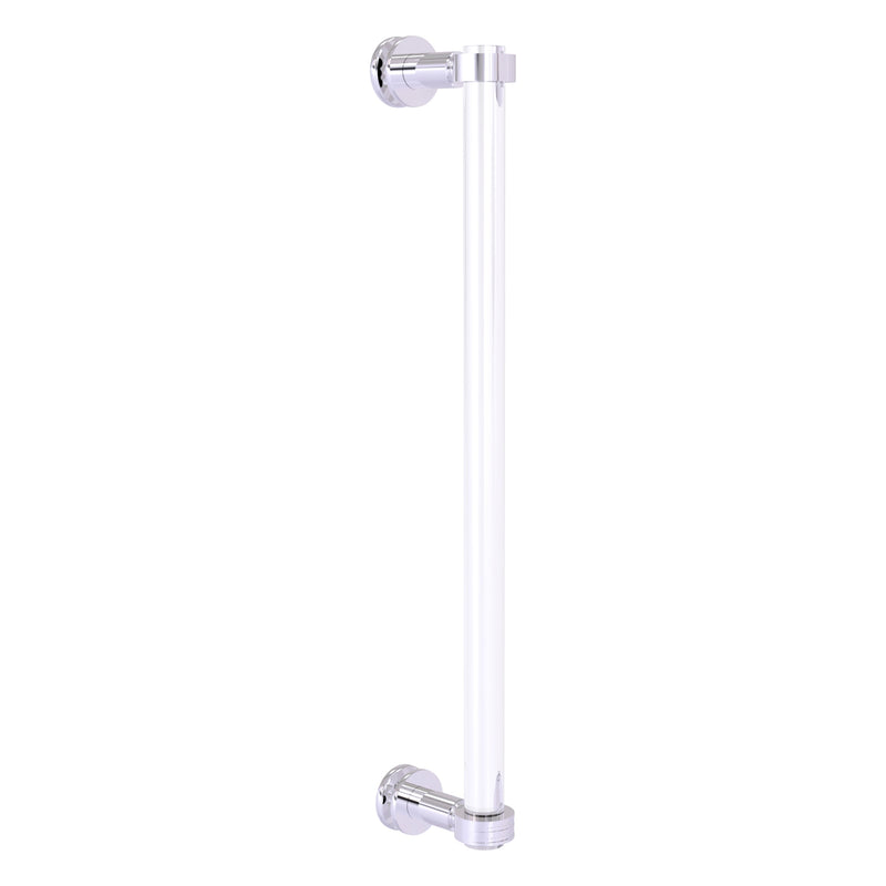 Clearview Collection Single Side Shower Door Pull with Smooth Accents