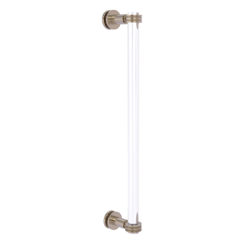 Clearview Collection Single Side Shower Door Pull with Dotted Accents
