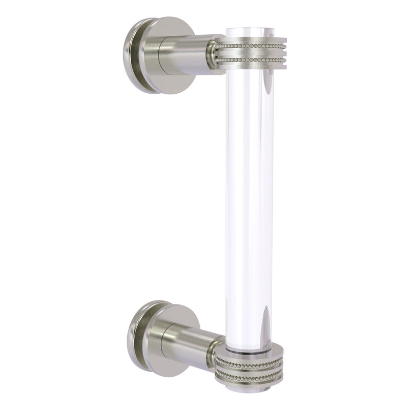 Clearview Collection Single Side Shower Door Pull with Dotted Accents