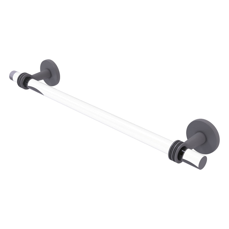 Clearview Collection Towel Bar with Dotted Accents