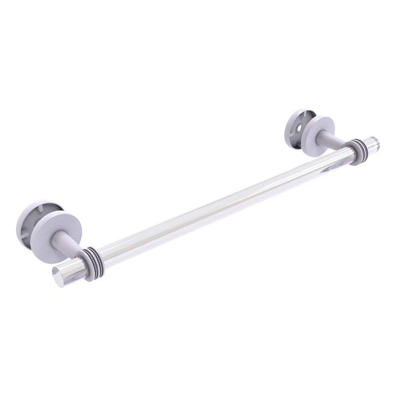 Clearview Collection Shower Door Towel Bar with Dotted Accents