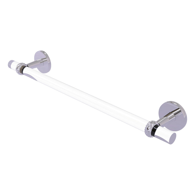 Clearview Collection Towel Bar with Twisted Accents