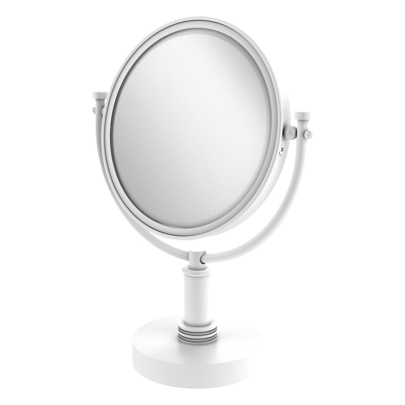 8 Inch Vanity Top Make-Up Mirror with Dotted Accents