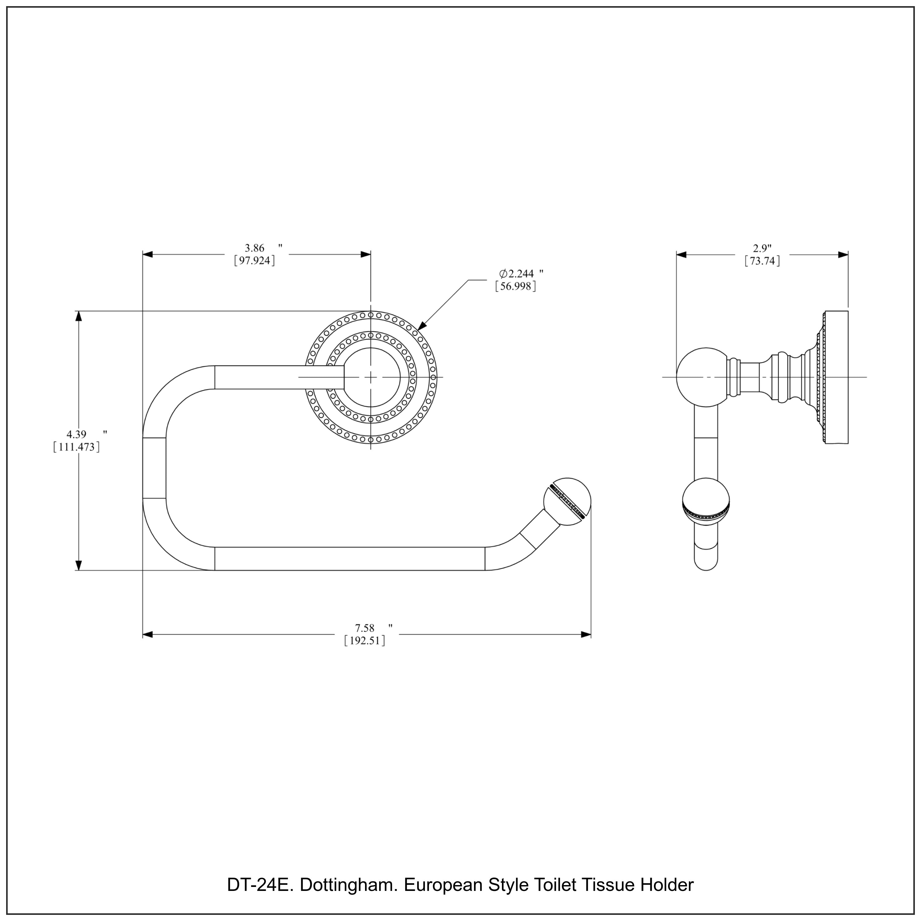 European Style Toilet Tissue Holder