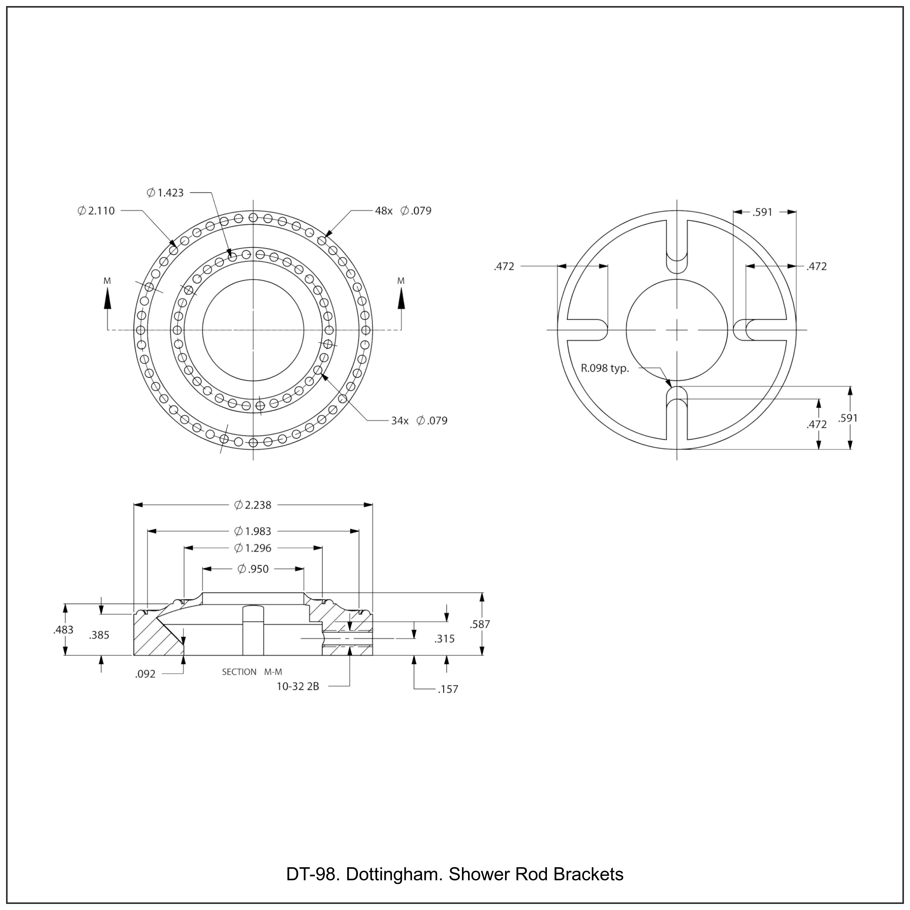 Shower Rod Brackets