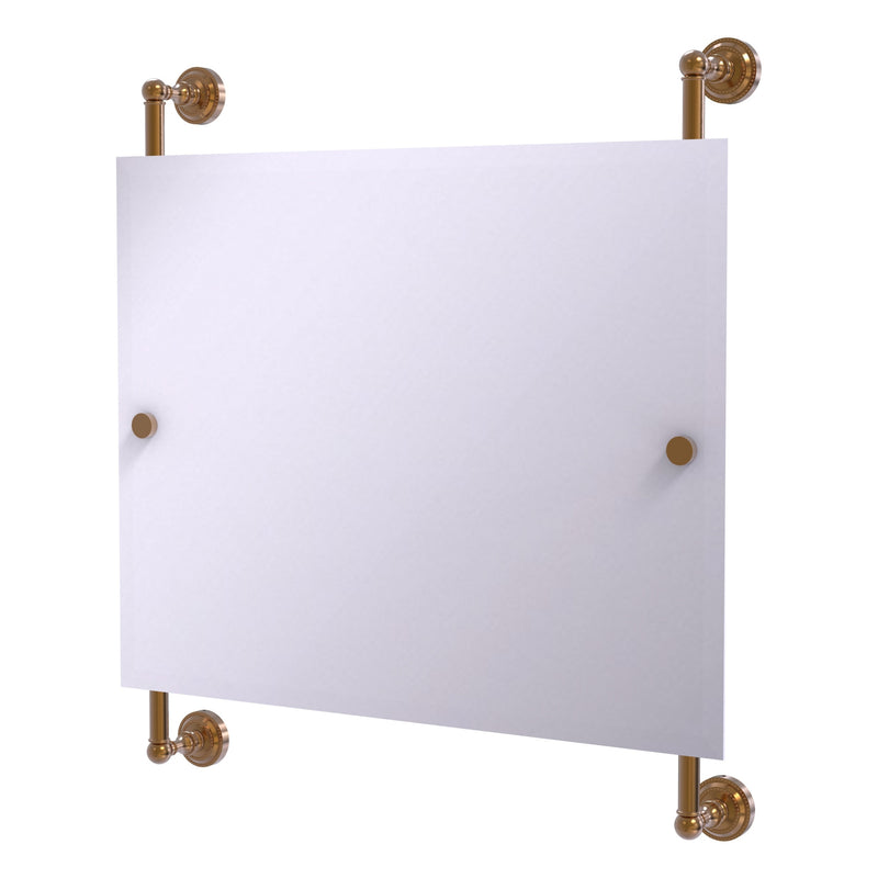 Dottingham Landscape Rectangular Frameless Rail Mounted Mirror